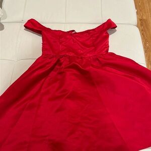 SHEIN off the shoulder red dress - XS